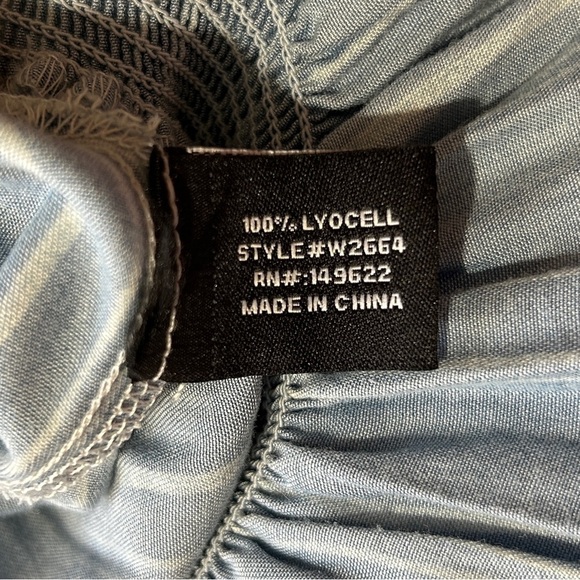 WALTER BAKER Milan Jumpsuit sz XL Blue w/White Stripe Crop Wide Leg W2664 - Picture 8 of 8